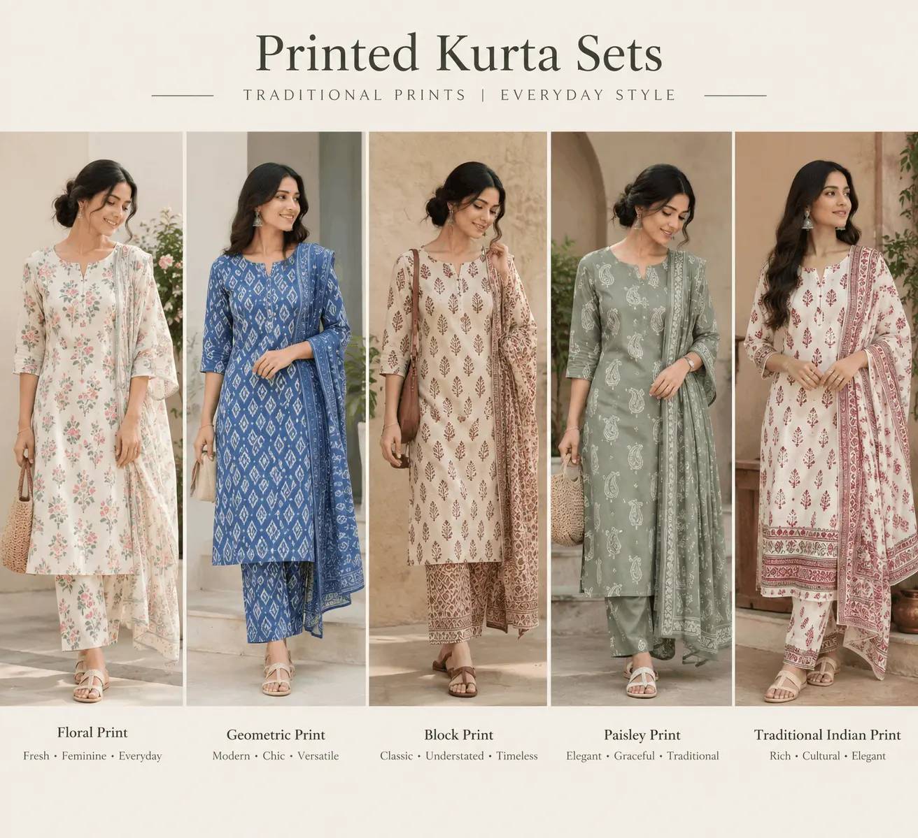 Printed kurta sets