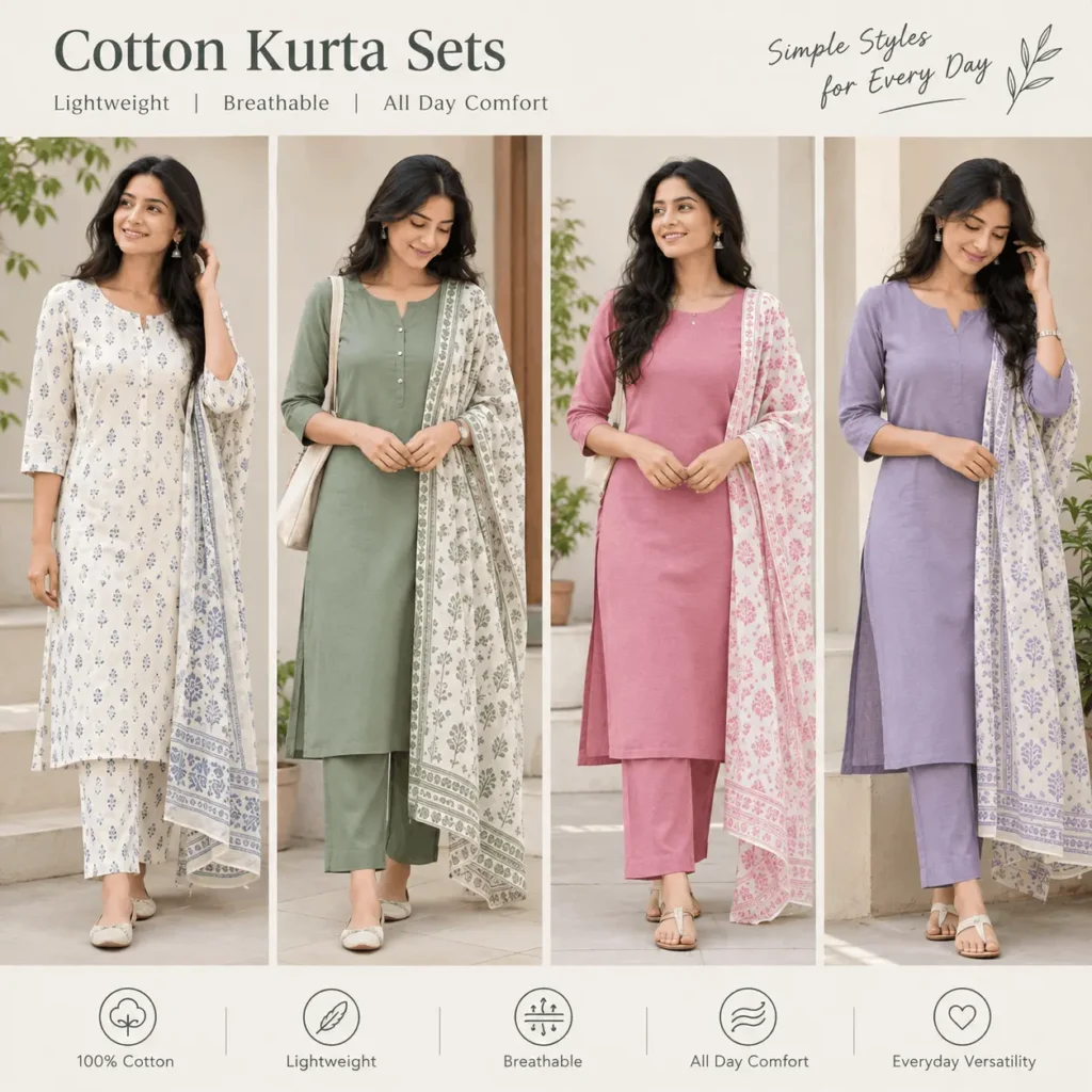 Cotton kurta sets