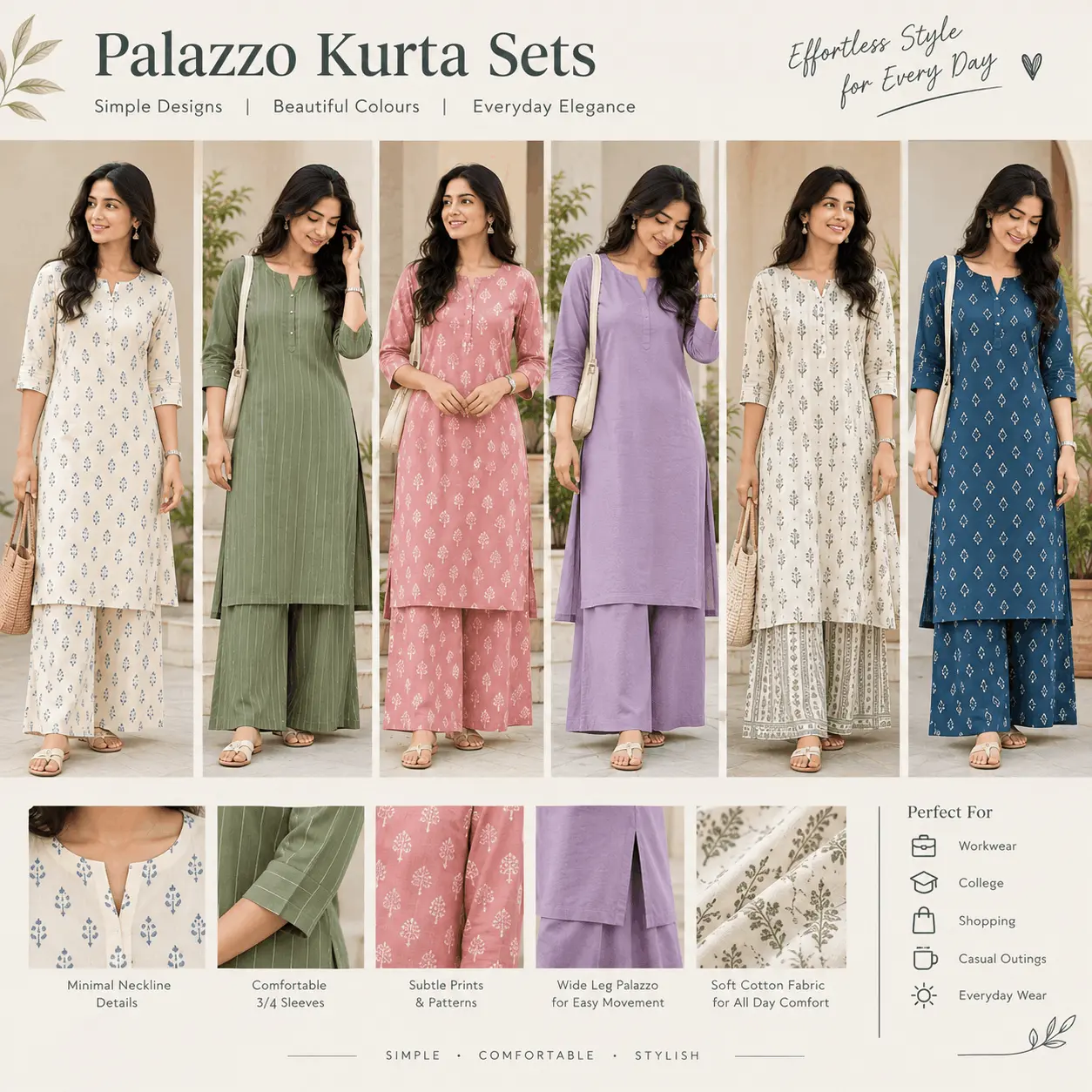 Palazzo kurta sets