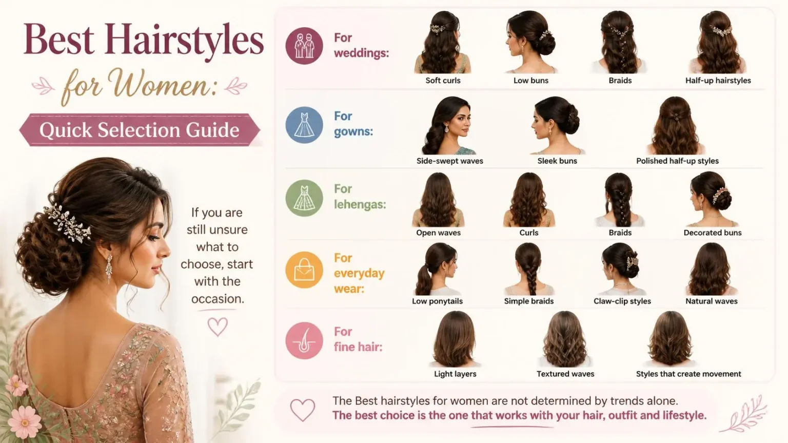 Hairstyles selection guide