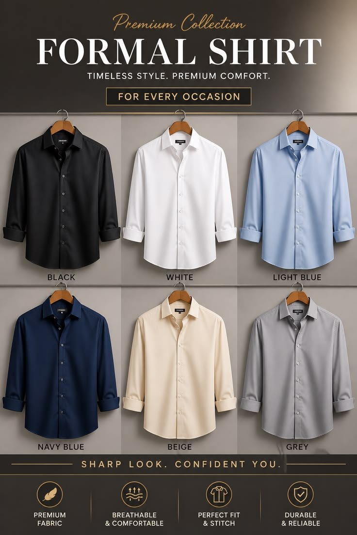 Best Formal Shirts for Men.
