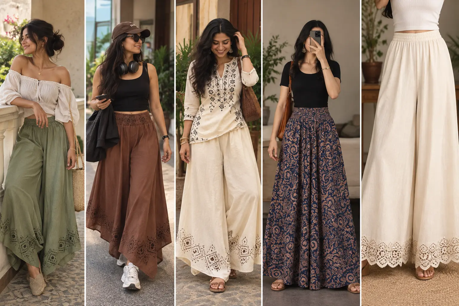 COTTON PALAZZO PANTS FOR WOMEN