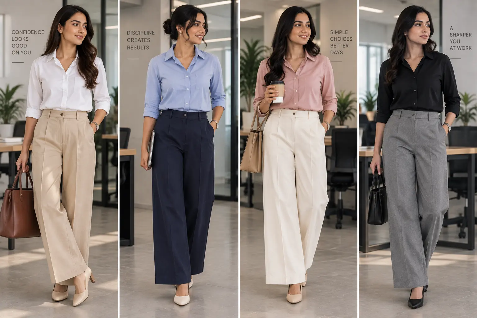 COTTON FORMAL WEAR PANT FOR WOMEN
