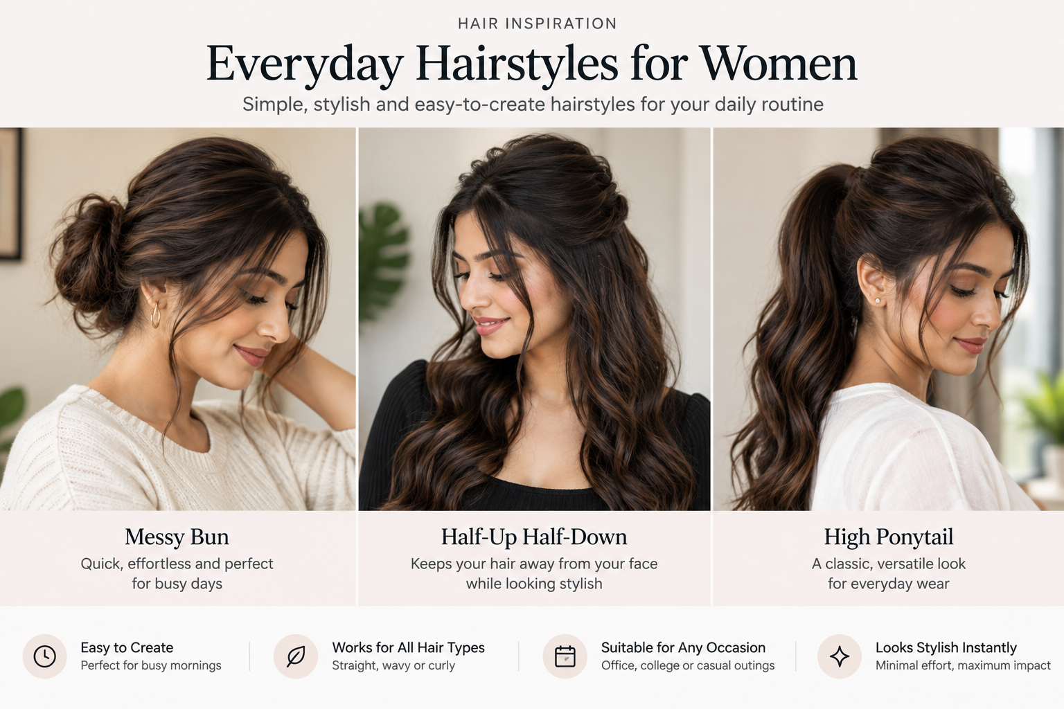 Everyday hairstyles for women