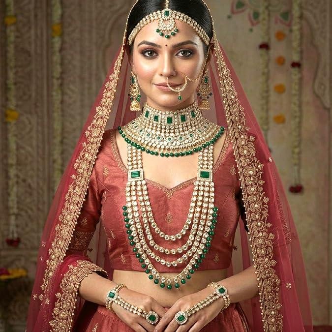 Traditional Kundan Indian jewellery