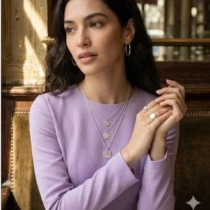 Lavender dress with silver details one piece dress for women party wear