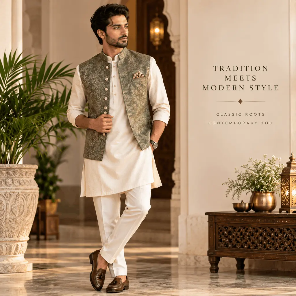 Men in kurta jacket