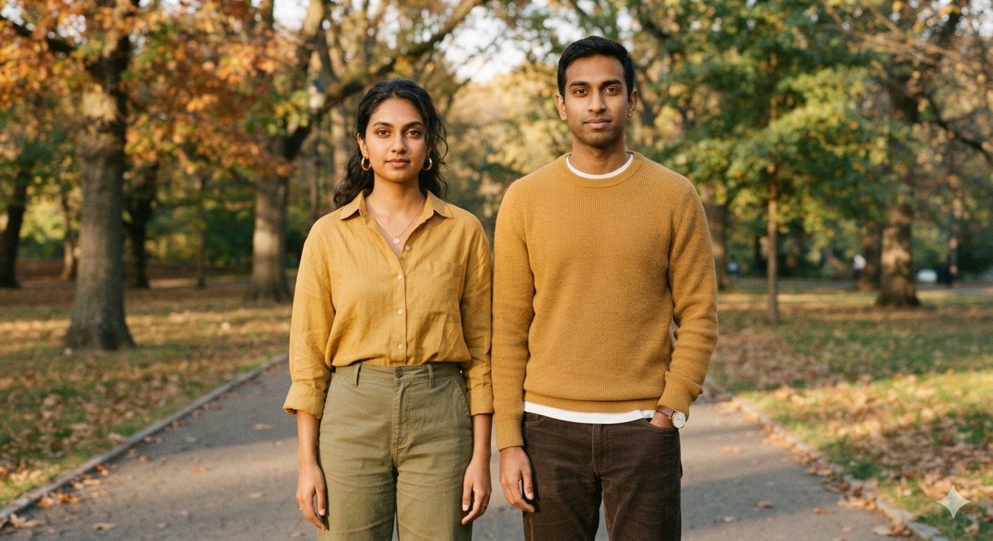 Mustard yellow warm skin tone