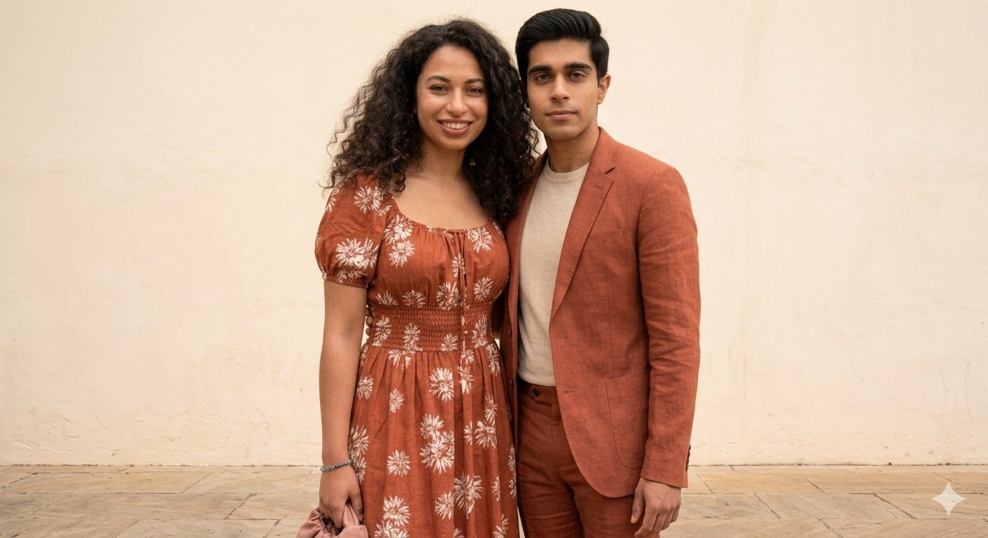 Rust warm color for warm skin tone