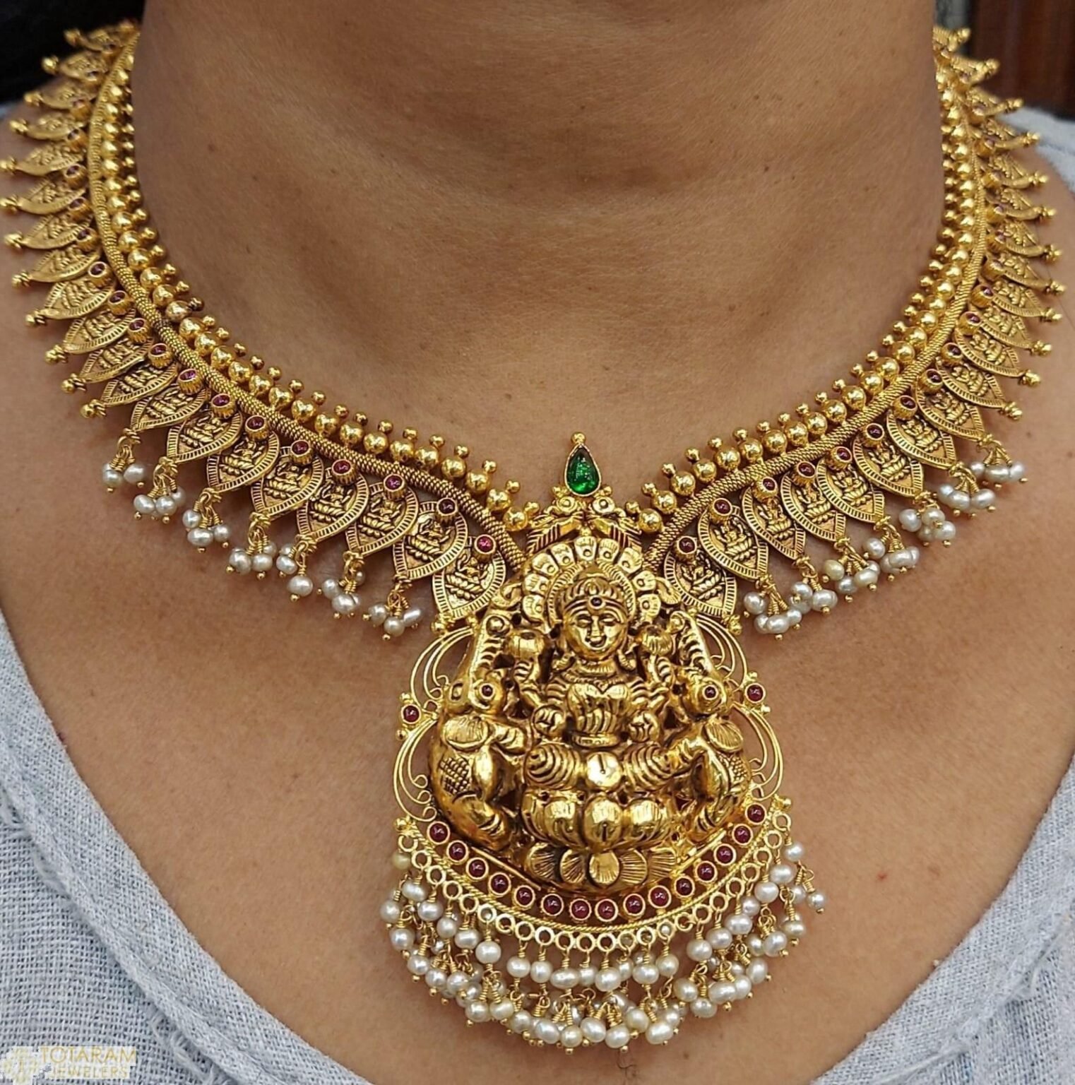 Traditional South Indian temple jewellery