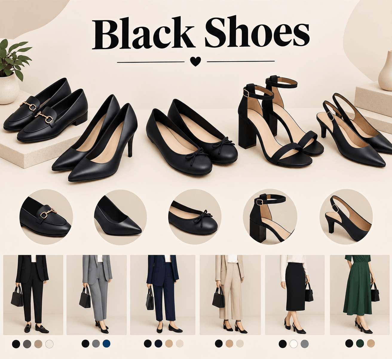 black shoes