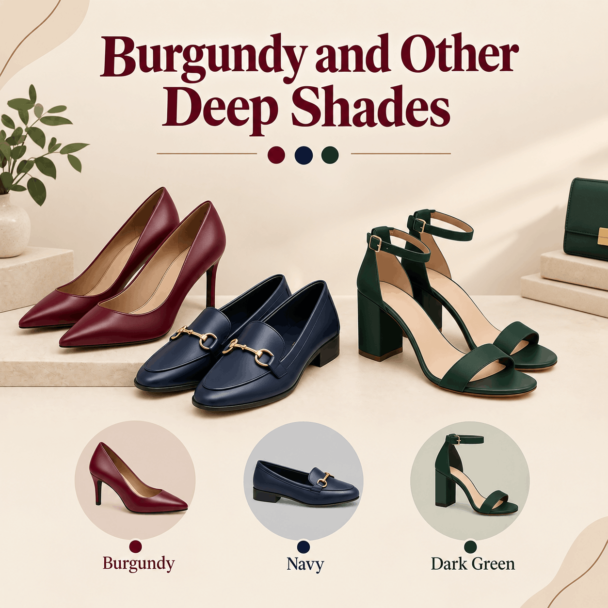 burgundy and other deep shades