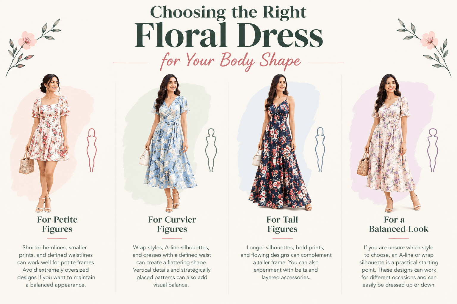 choosing the right floral dress for your body shape