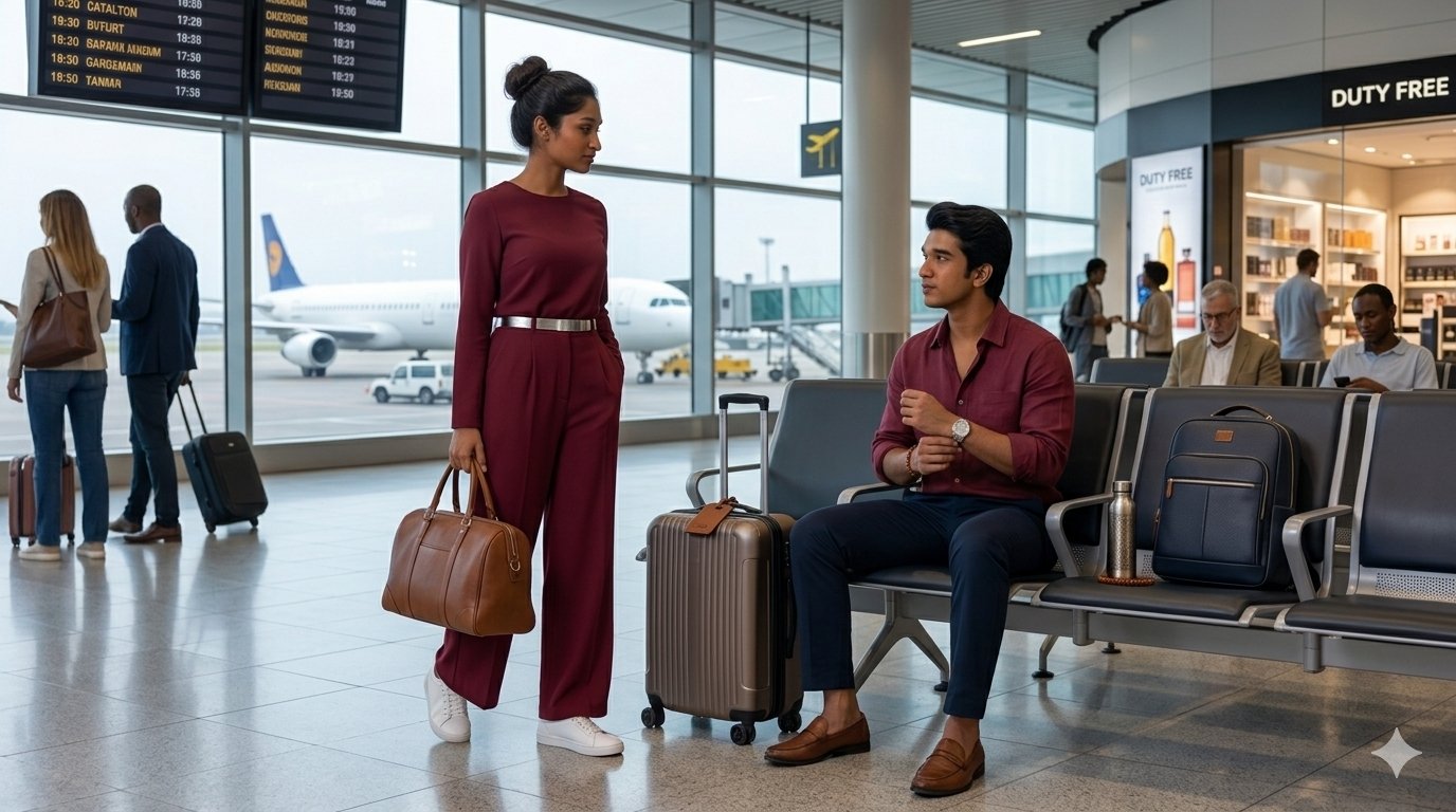 Maroon color outfits for dusky skin tone