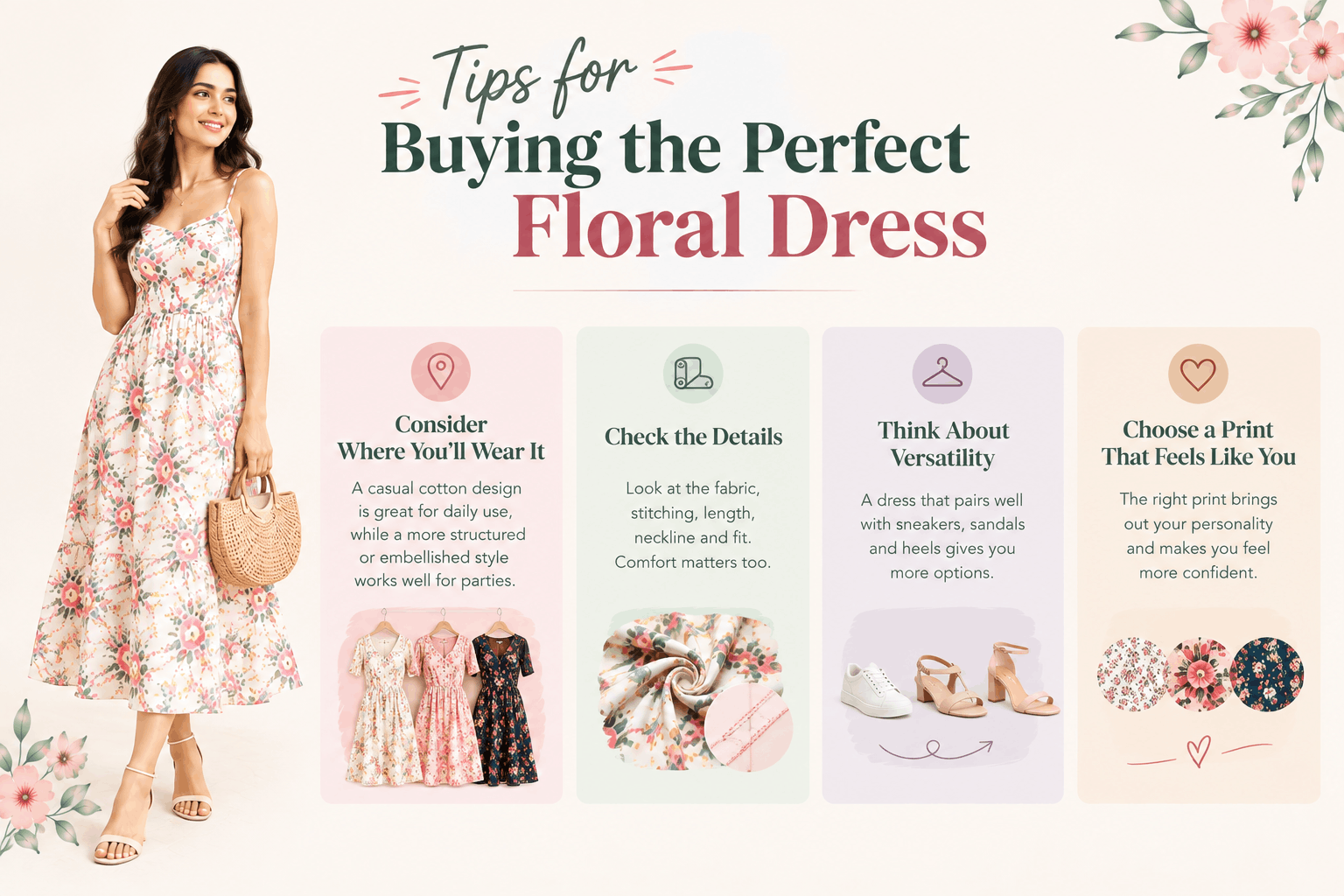 tips for buying the perfect floral dress